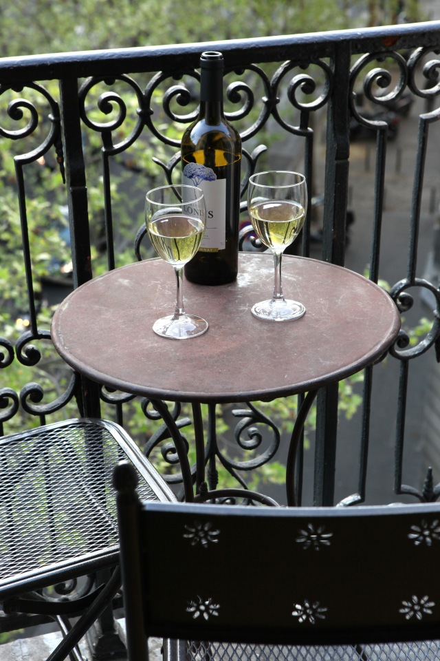 Relax on your little balconette; Paris Perfect apartments. Photo: Vincent Bourdon